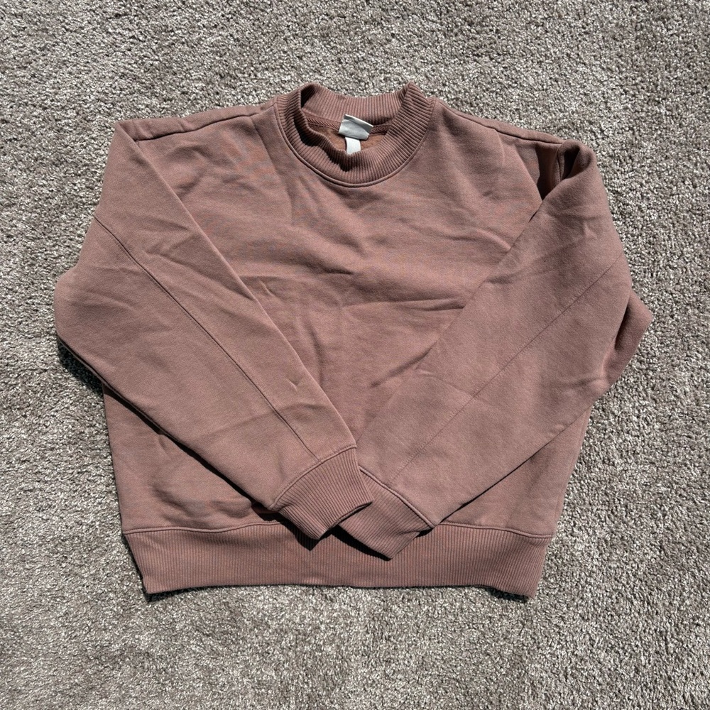 a new day Men's Taupe Crewneck Sweater